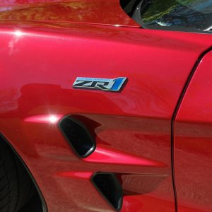 2010 Corvette ZR1 in Crystal Red Metallic with Dark Titanium